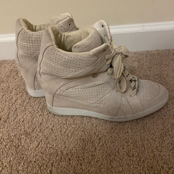 Coach Hightop Heel Sneakers size 7.5 - Picture 2 of 5
